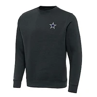 Men's Antigua Charcoal Dallas Cowboys Victory Pullover Sweatshirt