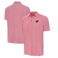 Men's Antigua Red/White Arizona Cardinals Twine Performance Polo