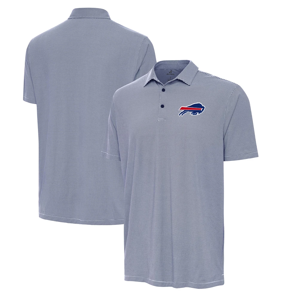 Men's Antigua Navy/White Buffalo Bills Twine Performance Polo