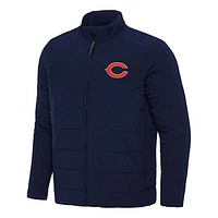 Men's Antigua  Navy Chicago Bears Swelter Full-Zip Jacket