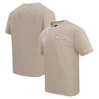 Men's Pro Standard Tan Denver Broncos Drop Shoulder T-Shirt