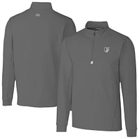 Men's Cutter & Buck Baltimore Orioles Traverse Eco Tri-Blend DryTec Quarter-Zip Jacket