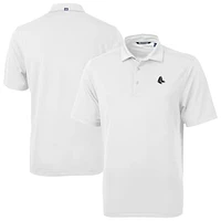 Men's Cutter & Buck White Boston Red Sox Virtue Eco Pique Recycled Polo