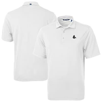 Men's Cutter & Buck White Boston Red Sox Virtue Eco Pique Recycled Polo