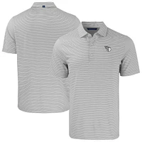 Men's Cutter & Buck /White Cleveland Guardians Forge Eco Double Stripe Stretch Recycled Polo