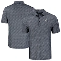 Men's Cutter & Buck Cincinnati Reds Pike Eco Pebble Print Stretch Recycled Polo