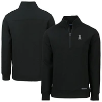 Men's Cutter & Buck Los Angeles Angels Roam Eco Quarter-Zip Jacket