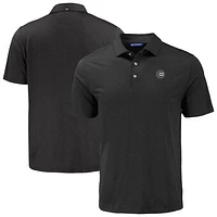 Men's Cutter & Buck Black Chicago Cubs Coastline Epic Comfort Eco Recycled Polo
