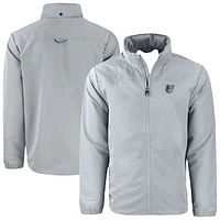 Men's Cutter & Buck Gray Baltimore Orioles Charter Eco Recycled Full-Zip Hoodie Jacket