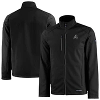 Men's Cutter & Buck Black Arizona Diamondbacks Evoke Eco Softshell Recycled Full-Zip Jacket