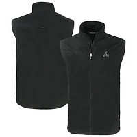 Men's Cutter & Buck Black Arizona Diamondbacks Charter Eco Recycled Full-Zip Vest