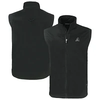 Men's Cutter & Buck Black Arizona Diamondbacks Charter Eco Recycled Full-Zip Vest