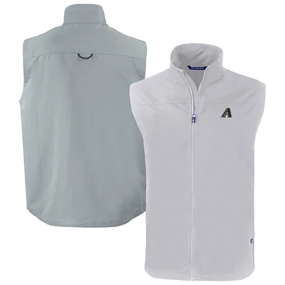 Men's Cutter & Buck Gray Arizona Diamondbacks Charter Eco Recycled Full-Zip Vest