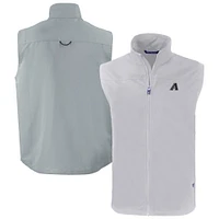 Men's Cutter & Buck Gray Arizona Diamondbacks Charter Eco Recycled Full-Zip Vest