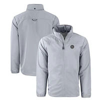 Men's Cutter & Buck Gray Seattle Mariners Charter Eco Recycled Full-Zip Hoodie Jacket