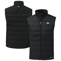 Men's Cutter & Buck Black San Francisco Giants Evoke Hybrid Eco Softshell Recycled Full-Zip Vest