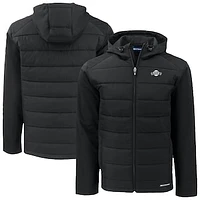 Men's Cutter & Buck Black San Francisco Giants Evoke Hybrid Eco Softshell Recycled Full-Zip Hooded Jacket