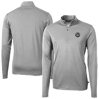 Men's Cutter & Buck New York Mets Virtue Eco Pique Quarter-Zip Jacket
