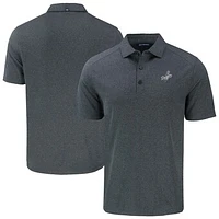 Men's Cutter & Buck Heather Charcoal Los Angeles Dodgers Forge Eco Recycled Polo