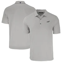 Men's Cutter & Buck Gray Los Angeles Dodgers Forge Eco Recycled Polo