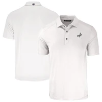 Men's Cutter & Buck White Los Angeles Dodgers Forge Eco Recycled Polo