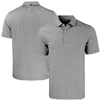 Men's Cutter & Buck Black New York Yankees Forge Eco Double Stripe Stretch Recycled Polo