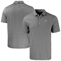 Men's Cutter & Buck Black New York Yankees Forge Eco Double Stripe Stretch Recycled Polo