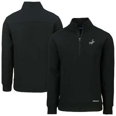 Men's Cutter & Buck Los Angeles Dodgers Roam Eco Quarter-Zip Jacket