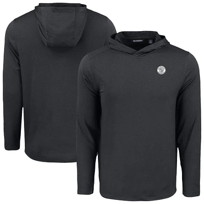 Men's Cutter & Buck Black Milwaukee Brewers Coastline Epic Comfort Eco Recycled Hoodie T-Shirt