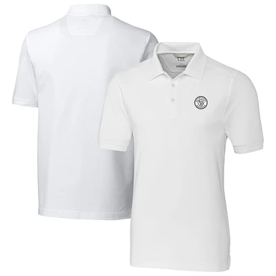 Men's Cutter & Buck Milwaukee Brewers Advantage Pique DryTec Tri-Blend Polo