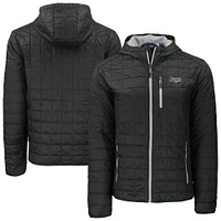 Men's Cutter & Buck Black Tampa Bay Rays Rainier PrimaLoft® Eco Full-Zip Hoodie Jacket