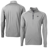 Men's Cutter & Buck Toronto Blue Jays Adapt Eco DryTec Raglan Quarter-Zip Jacket