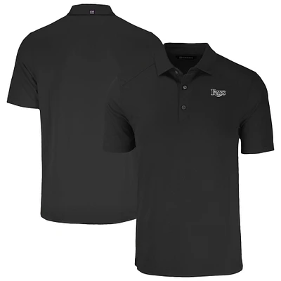 Men's Cutter & Buck Black Tampa Bay Rays Forge Eco Stretch Recycled Polo