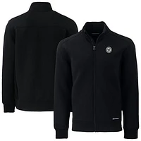 Men's Cutter & Buck Black Washington Nationals Roam Eco Recycled Full-Zip Jacket