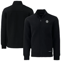 Men's Cutter & Buck Black Washington Nationals Roam Eco Recycled Full-Zip Jacket