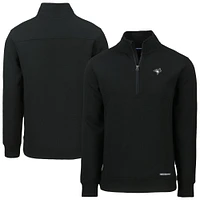 Men's Cutter & Buck Toronto Blue Jays Roam Eco Quarter-Zip Jacket