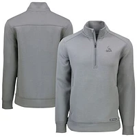 Men's Cutter & Buck Gray St. Louis Cardinals Roam Eco Quarter-Zip Jacket