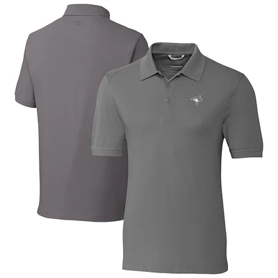 Men's Cutter & Buck Toronto Blue Jays Advantage Eco Pique DryTec Tri-Blend Polo