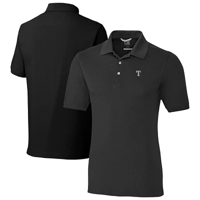 Men's Cutter & Buck Texas Rangers Advantage Eco Pique DryTec Tri-Blend Polo