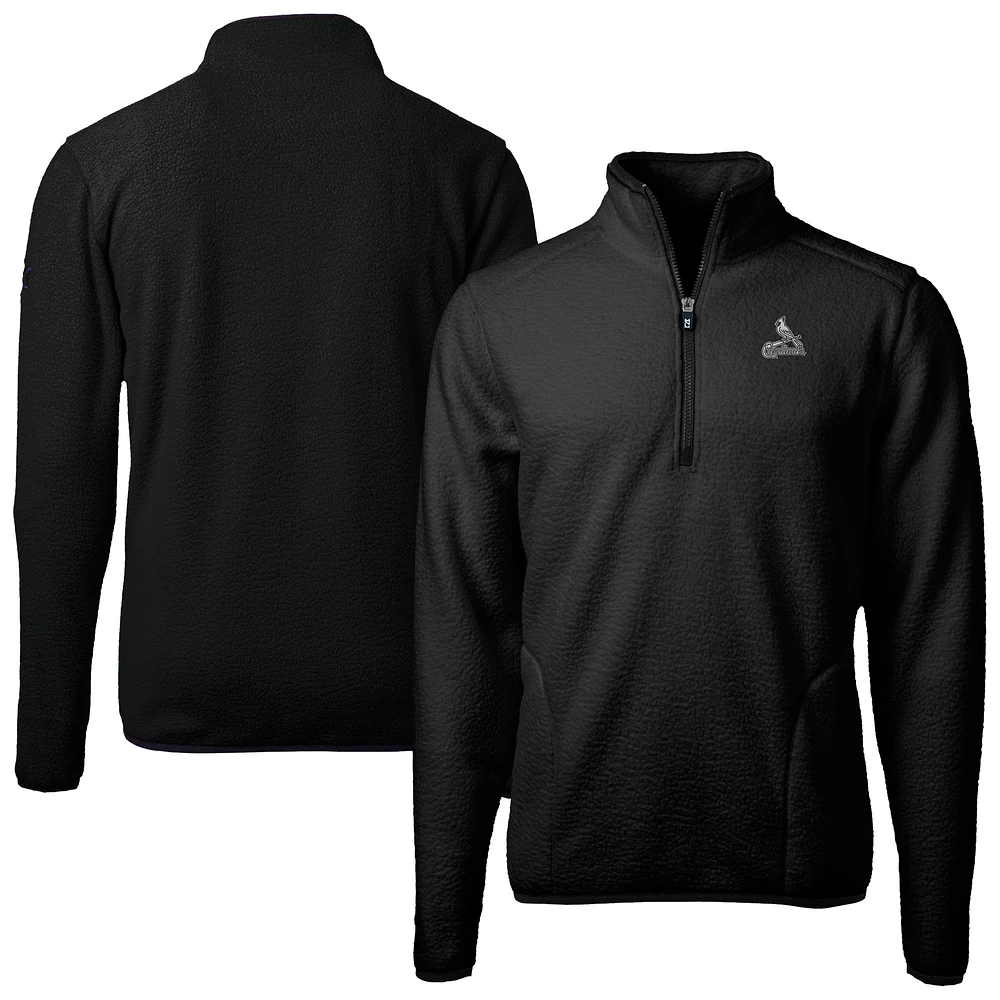 Men's Cutter & Buck St. Louis Cardinals Cascade Eco Fleece Quarter-Zip Jacket