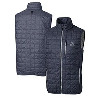 Men's Cutter & Buck Anthracite St. Louis Cardinals Big & Tall Rainier Eco Insulated PrimaLoft Full-Zip Puffer Vest