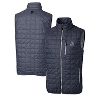 Men's Cutter & Buck Anthracite St. Louis Cardinals Big & Tall Rainier Eco Insulated PrimaLoft Full-Zip Puffer Vest