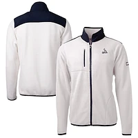 Men's Cutter & Buck White St. Louis Cardinals Big & Tall Cascade Eco Sherpa Fleece Full-Zip Jacket
