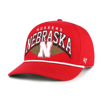 Men's '47 Scarlet Nebraska Huskers Pomona Rope Hitch Adjustable Hat