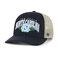 Men's '47  Navy North Carolina Tar Heels Pomona Mesh Hitch Adjustable Trucker Hat