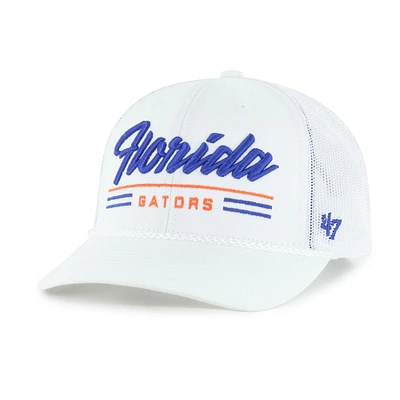 Men's '47 White Florida Gators Garner Rope Trucker Adjustable Hat