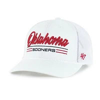 Men's '47 White Oklahoma Sooners Garner Rope Trucker Adjustable Hat