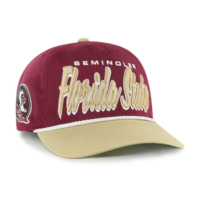 Men's '47 Garnet Florida State Seminoles Dropshadow Rope Hitch Adjustable Hat