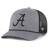 Men's '47  Gray Alabama Crimson Tide Carbon Rope Adjustable Hat