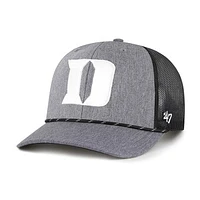 Men's '47  Gray Duke Blue Devils Carbon Rope Adjustable Hat